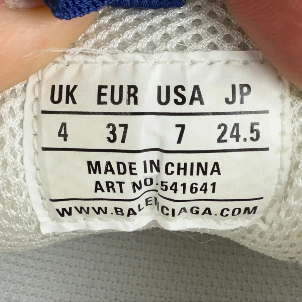 Balenciaga Triple S White Purple Women Size 7 - Picture 3 of 16